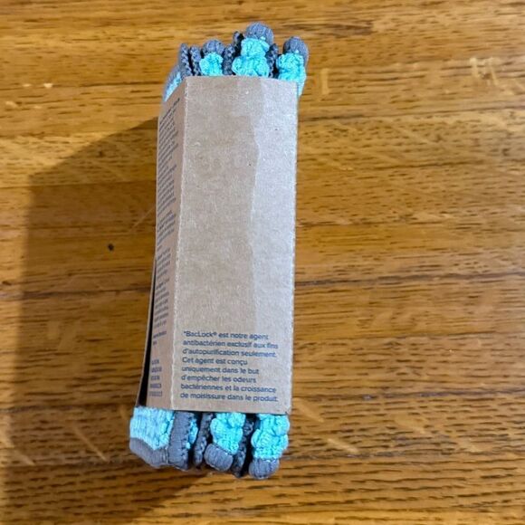 Norwex Counter Cloths Set of 3 Sea Mist with Mushroom NWT - Picture 10 of 11